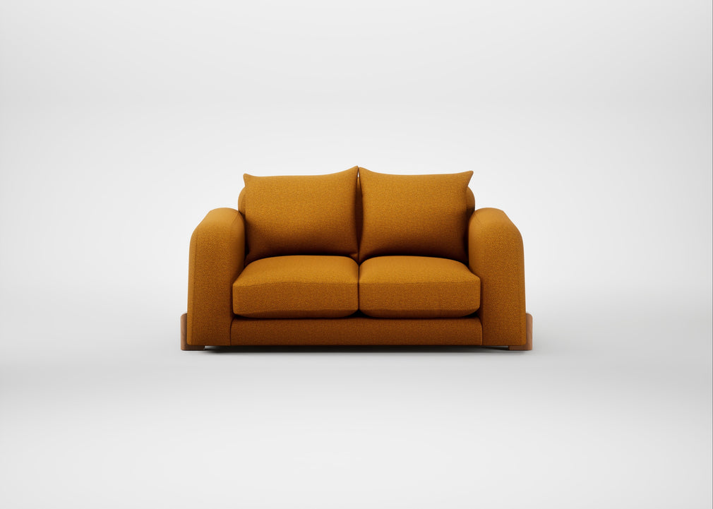 Nuvola 2 Seater Sofa Loop Boucle Twill Ochre / Natural