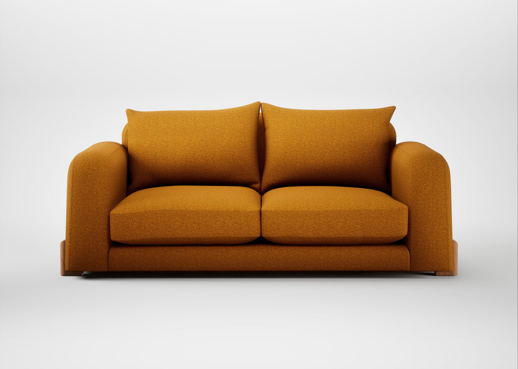 Nuvola 3 Seater Sofa Loop Boucle Twill Ochre / Natural