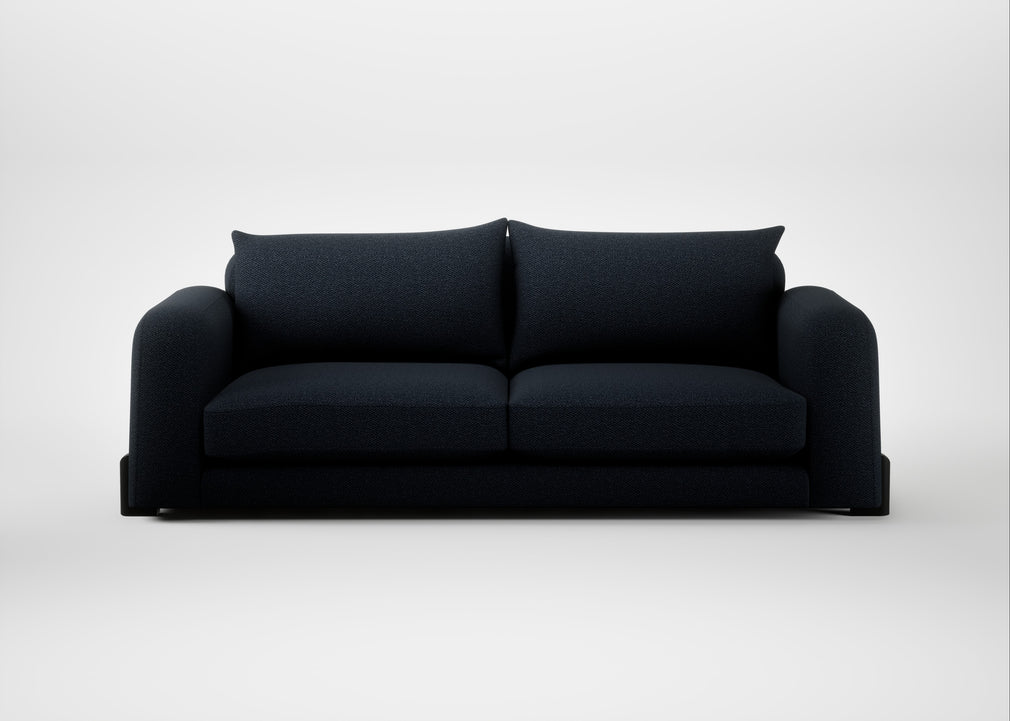 Nuvola 4 Seater Sofa Loop Twill Midnight / Black