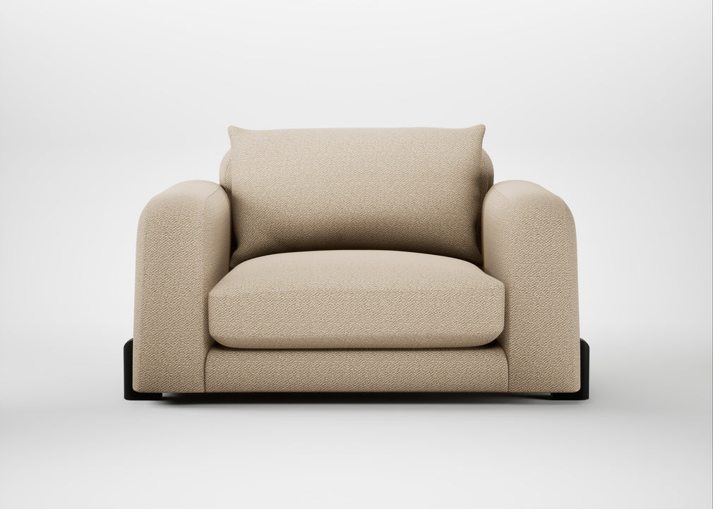 Nuvola Loveseat Loop Twill Fossil / Black