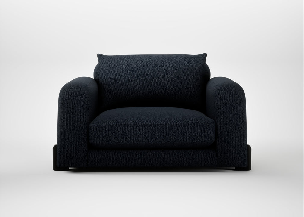 Nuvola Loveseat Loop Twill Midnight / Black