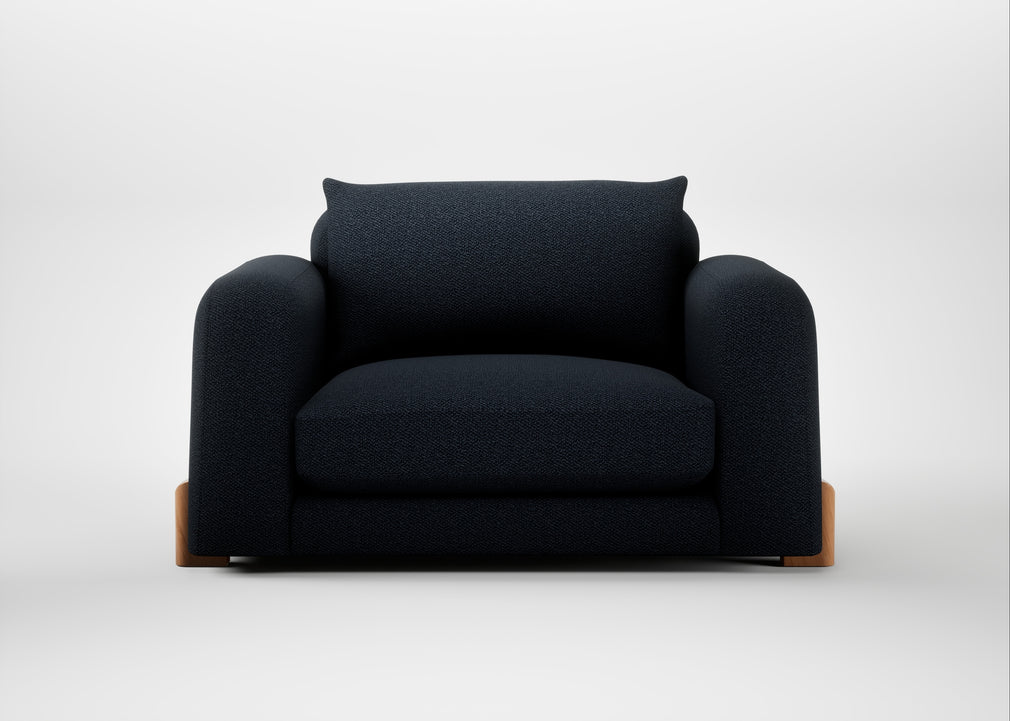 Nuvola Loveseat Loop Twill Midnight / Natural