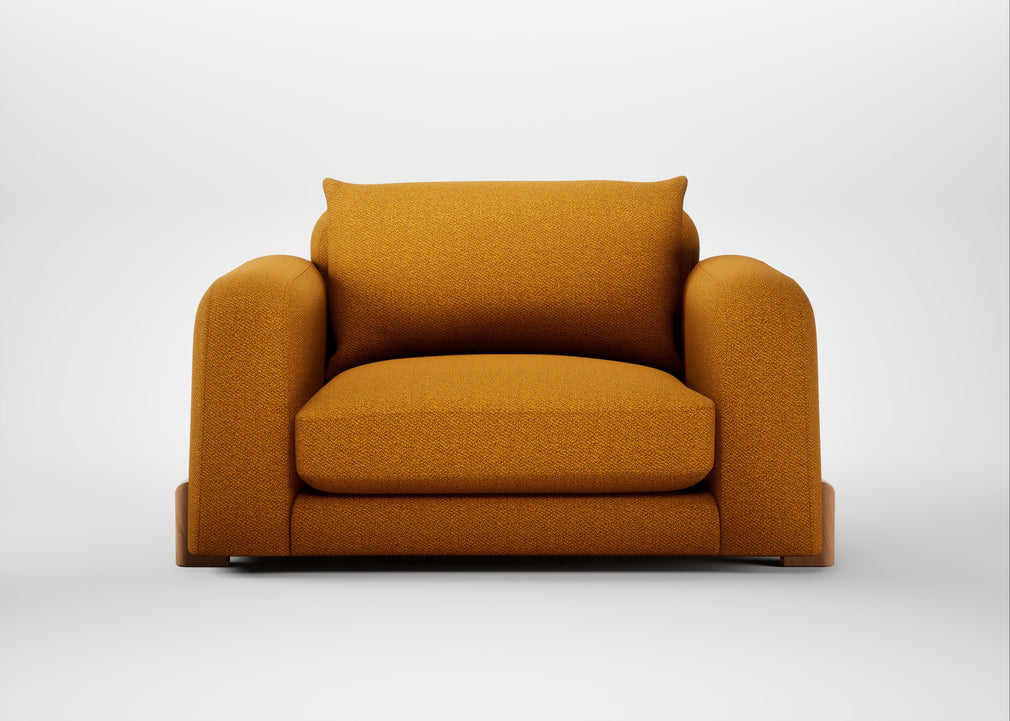 Nuvola Loveseat Loop Twill Ochre / Natural