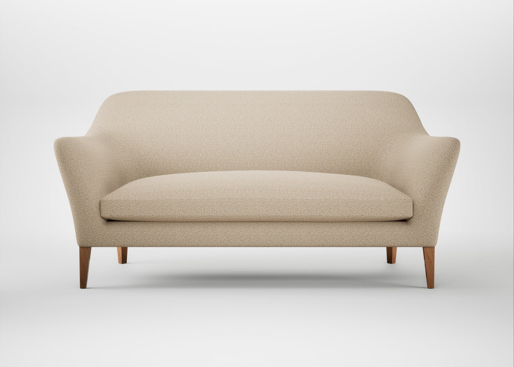 Wallis 3 Seater Sofa Loop Twill Fossil / Natural