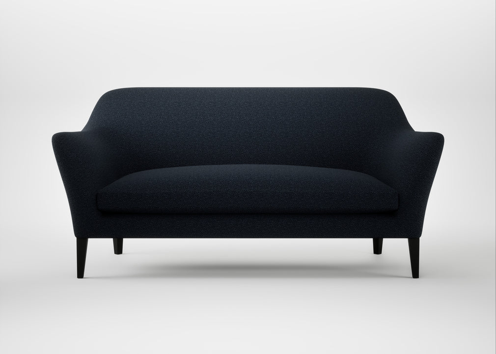 Wallis 3 Seater Sofa Loop Boucle Twill Midnight / Black
