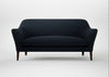 Wallis 3 Seater Sofa Loop Boucle Twill Midnight / Walnut Stained