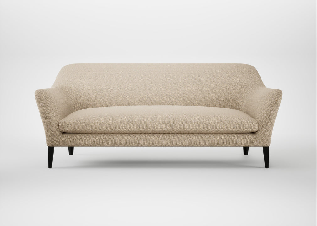 Wallis 4 Seater Sofa Loop Twill Fossil / Black