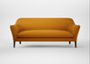 Wallis 4 Seater Sofa Loop Boucle Twill Ochre / Walnut Stained