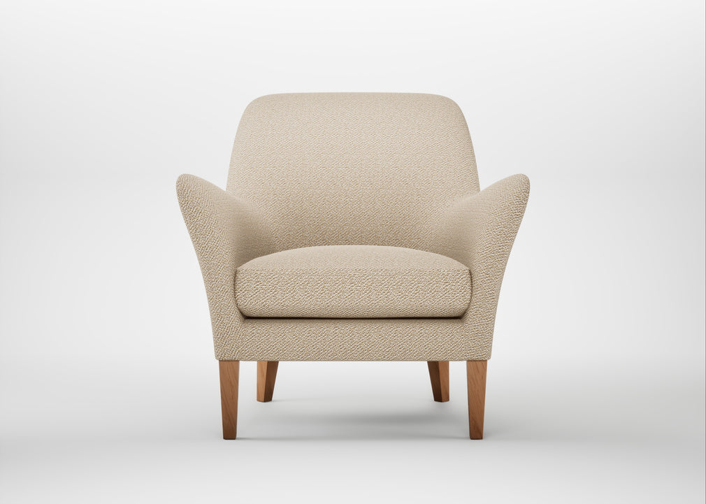 Wallis Armchair Loop Twill Fossil / Natural