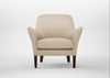Wallis Armchair Loop Twill Fossil / Walnut Stained