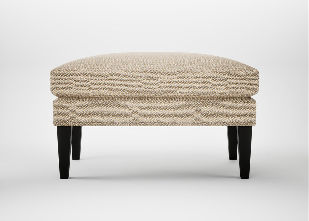 Wallis Ottoman Loop Twill Fossil / Black