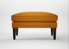 Wallis Ottoman Loop Boucle Twill Ochre / Walnut Stained