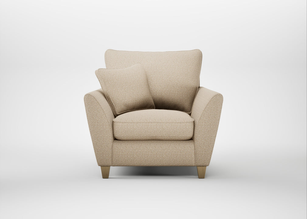 Torino Armchair Loop Twill Fossil / Natural