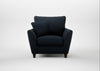 Torino Armchair Loop Boucle Twill Midnight / Walnut Stained