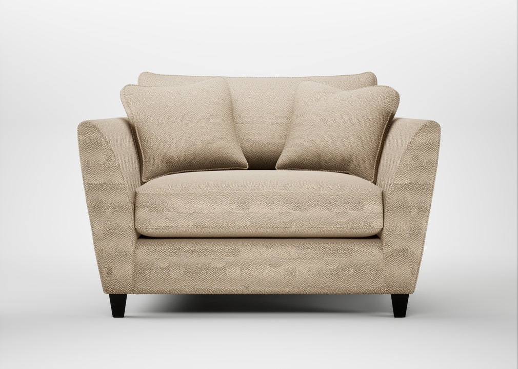 Torino Loveseat Loop Twill Fossil / Black