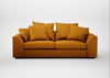 Cumulus 4 Seater Sofa Loop Boucle Twill Ochre