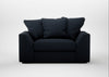 Cumulus Loveseat Loop Boucle Twill Midnight