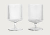 Ripple Clear Wine Glass Set of 2