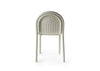 Groove Outdoor Dining Chair Putty