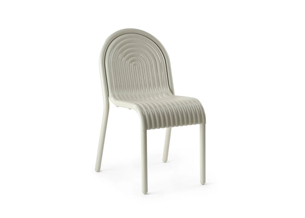 Groove Outdoor Dining Chair Putty