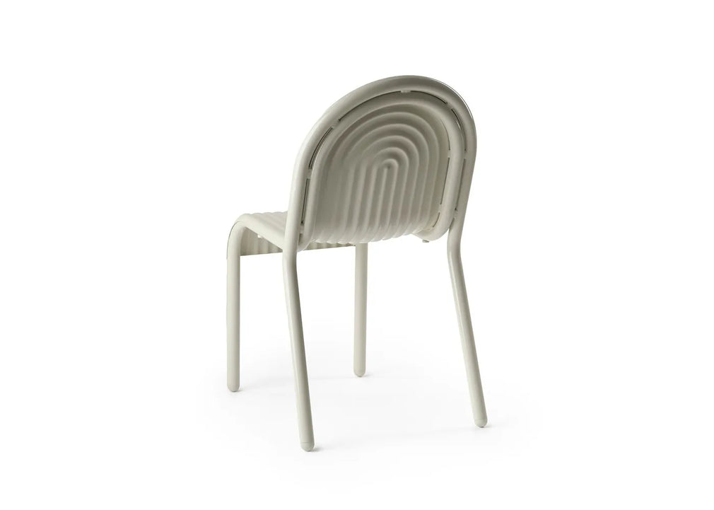 Groove Outdoor Dining Chair Putty