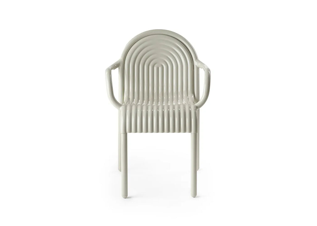 Groove Outdoor Dining Armchair Putty