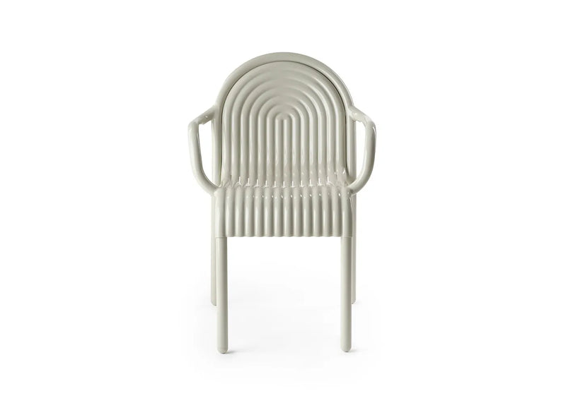 Groove Outdoor Dining Armchair Putty