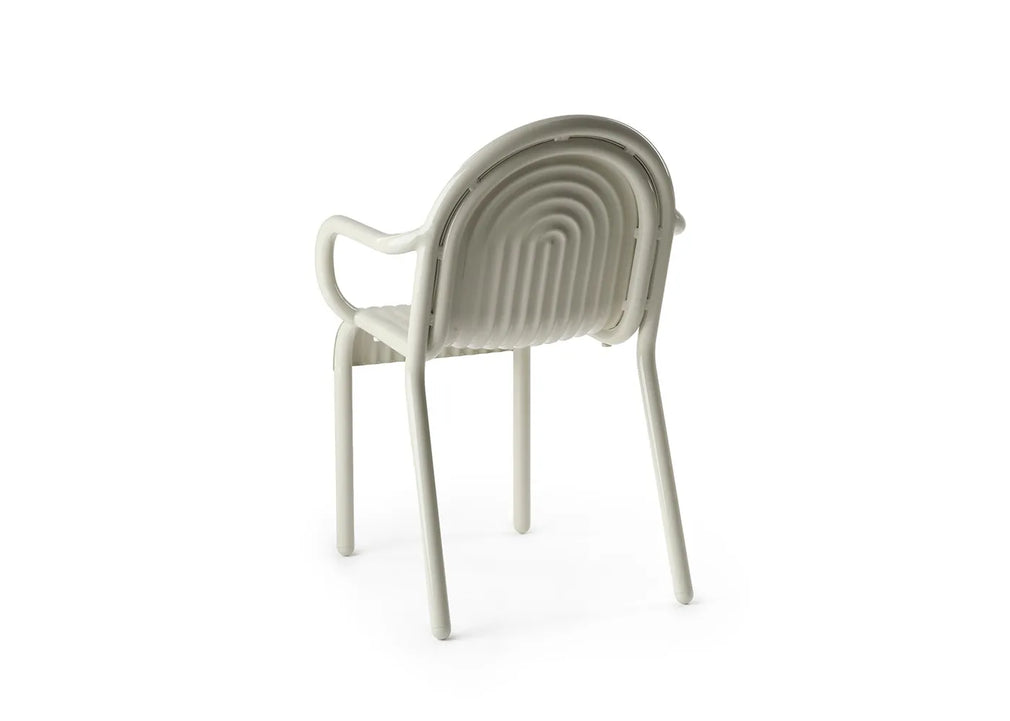 Groove Outdoor Dining Armchair Putty