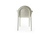 Groove Outdoor Dining Armchair Putty