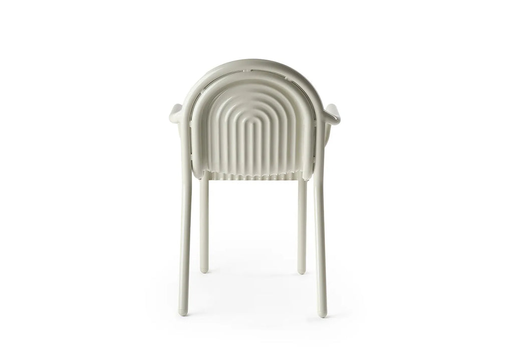 Groove Outdoor Dining Armchair Putty