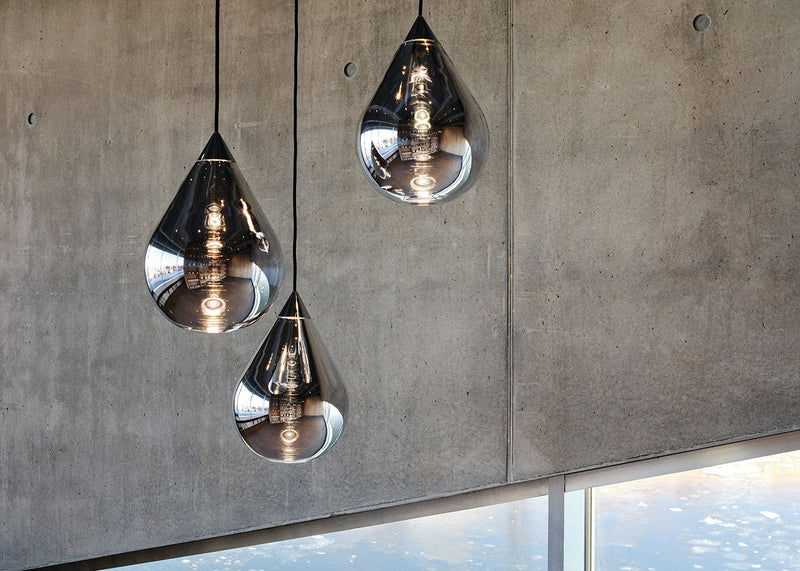 Flare LED Bead Pendant Silver