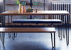 Brunel Bench Cushion Smoke Grey Fabric