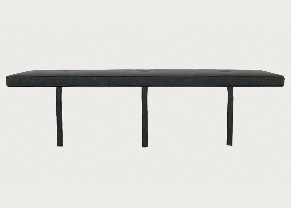 Brunel Bench Cushion Smoke Grey Fabric