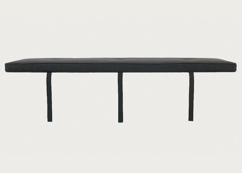 Brunel Bench Cushion Smoke Grey Fabric