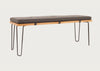 Brunel Bench Cushion Smoke Grey Fabric