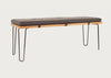 Brunel Bench Cushion Smoke Grey Fabric