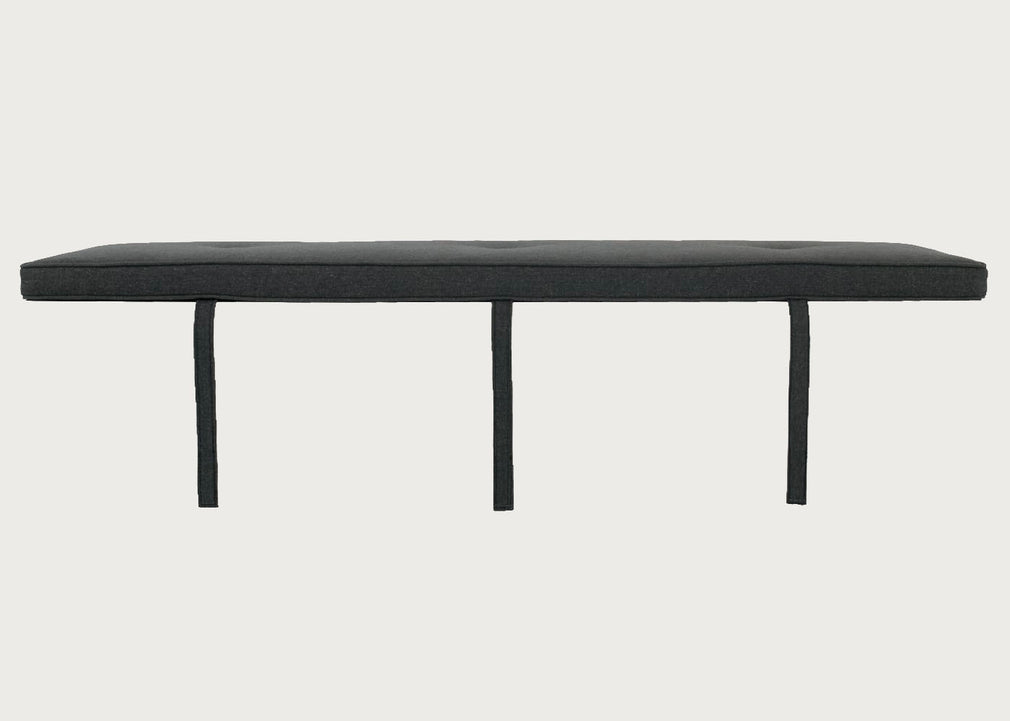 Brunel Bench Cushion Smoke Grey Fabric