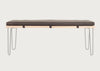 Brunel Bench Cushion Smoke Grey Fabric