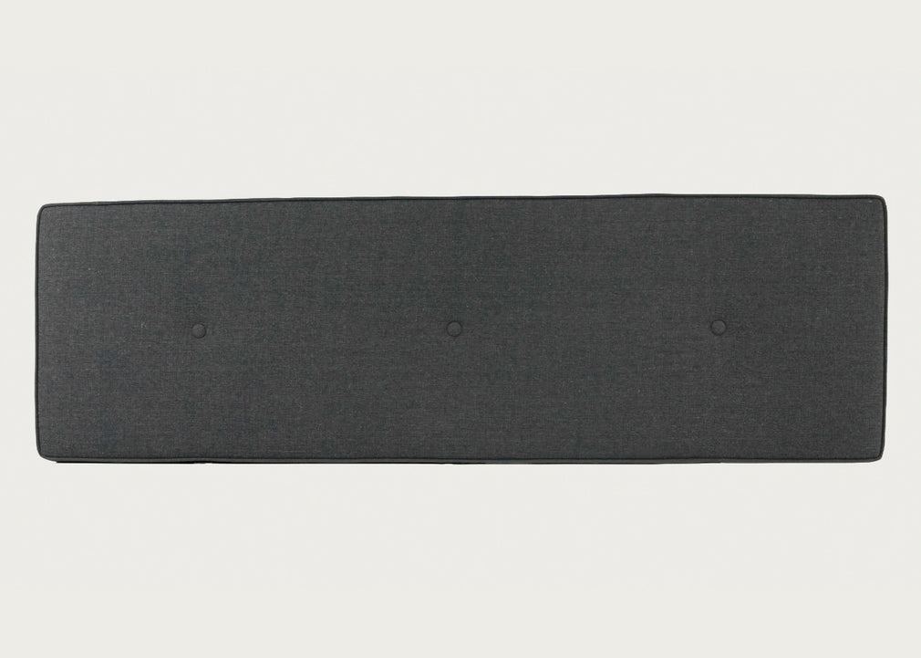 Brunel Bench Cushion Smoke Grey Fabric
