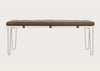 Brunel Bench Cushion Smoke Grey Fabric
