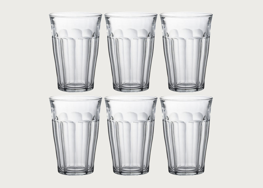 Picardie Glasses 36cl Clear Set Of 6
