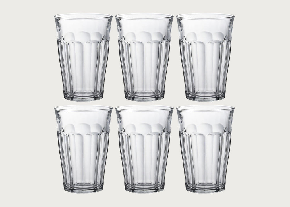 Picardie Glasses 36cl Clear Set Of 6