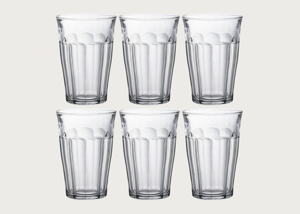 Picardie Glasses 36cl Clear Set Of 6