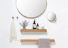 Slim Shelf Wood with Glass