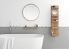 Slim Shelf Wood with Glass