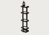 Bathroom Storage Stand Wood and Glass