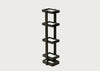 Bathroom Storage Stand Wood and Glass