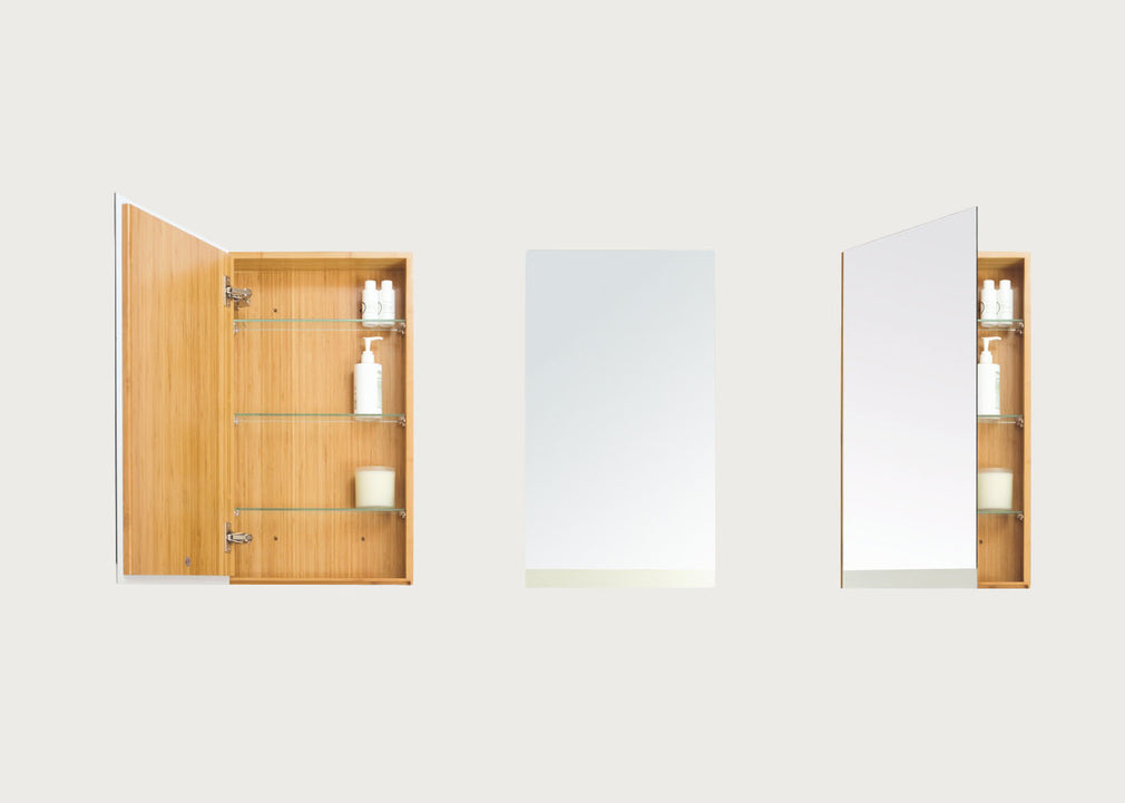 Bathroom Wall Cabinet 700 Arena Bamboo