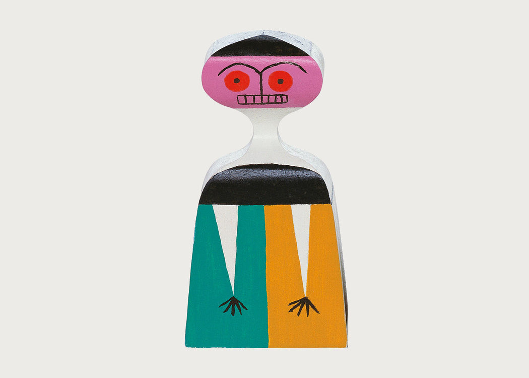 Girard Wooden Doll No. 3 Pink Face & Red Eyes