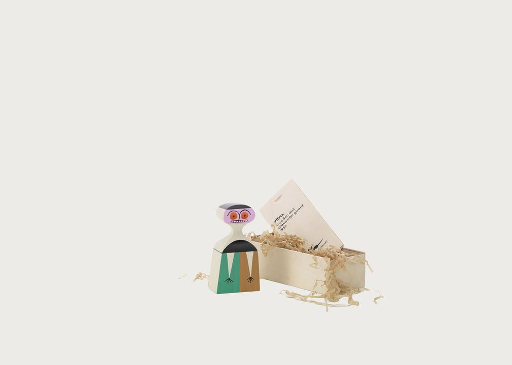 Girard Wooden Doll No. 3 Pink Face & Red Eyes